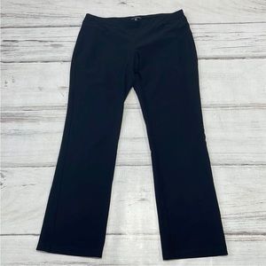 Eileen Fisher Pants Straight Leg Black Size L Large -Stretch Pull-On